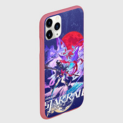 Чехол iPhone 11 Pro матовый Зеле Хонкай Стар Рейл, цвет: 3D-малиновый — фото 2