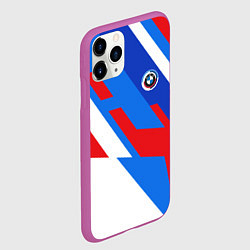 Чехол iPhone 11 Pro матовый Bmw - perfomance colors, цвет: 3D-фиолетовый — фото 2