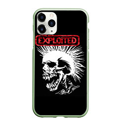 Чехол iPhone 11 Pro матовый Exploited - панк, цвет: 3D-салатовый