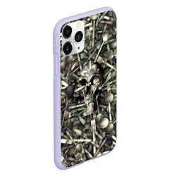 Чехол iPhone 11 Pro матовый Голодный камуфляж, цвет: 3D-светло-сиреневый — фото 2