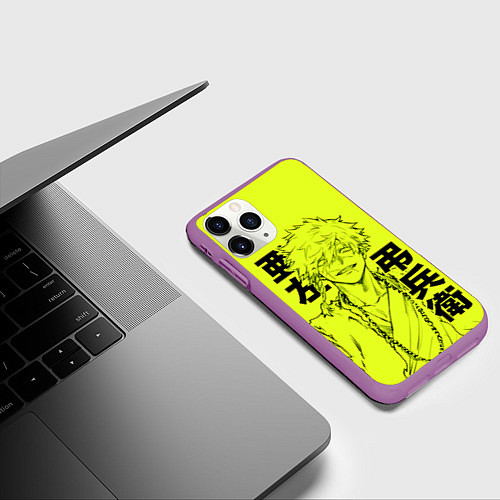 Чехол iPhone 11 Pro матовый Aza Chobei / 3D-Фиолетовый – фото 3