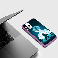 Чехол iPhone 11 Pro матовый Gabimaru the Hollow, цвет: 3D-фиолетовый — фото 2