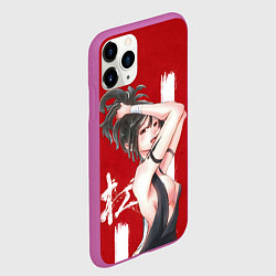 Чехол iPhone 11 Pro матовый Yuzuriha, цвет: 3D-фиолетовый — фото 2