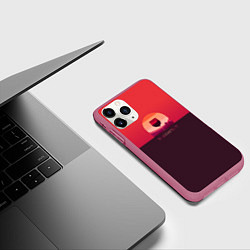 Чехол iPhone 11 Pro матовый Виноагент, цвет: 3D-малиновый — фото 2