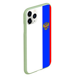 Чехол iPhone 11 Pro матовый Цвета России - герб, цвет: 3D-салатовый — фото 2