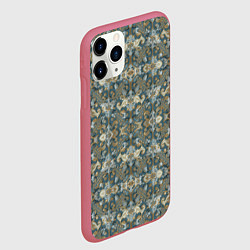 Чехол iPhone 11 Pro матовый Орнамент в стиле классицизм, цвет: 3D-малиновый — фото 2