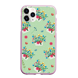 Чехол iPhone 11 Pro матовый Цветы в конверте