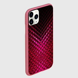 Чехол iPhone 11 Pro матовый Рубиновая змеиная кожа, цвет: 3D-малиновый — фото 2