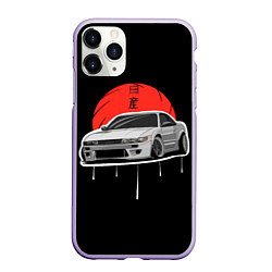 Чехол iPhone 11 Pro матовый Nissan Silvia S14 - Japan style, цвет: 3D-светло-сиреневый