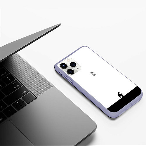 Чехол iPhone 11 Pro матовый AM I OK? / 3D-Светло-сиреневый – фото 3