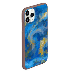 Чехол iPhone 11 Pro матовый Blue style, цвет: 3D-коричневый — фото 2