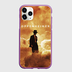 Чехол iPhone 11 Pro матовый Оппенгеймер, цвет: 3D-фиолетовый