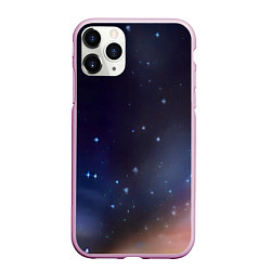 Чехол iPhone 11 Pro матовый Космическое полотно, цвет: 3D-розовый
