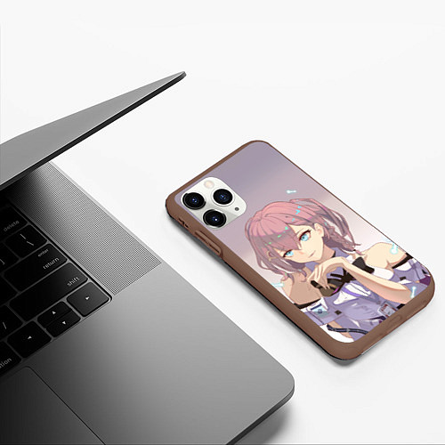 Чехол iPhone 11 Pro матовый Милая Аста / 3D-Коричневый – фото 3