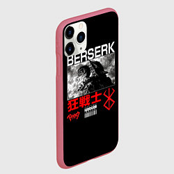 Чехол iPhone 11 Pro матовый Берсерк Guts, цвет: 3D-малиновый — фото 2