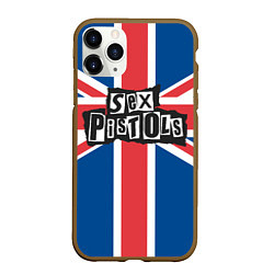 Чехол iPhone 11 Pro матовый Sex Pistols - панк рок, цвет: 3D-коричневый