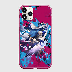 Чехол iPhone 11 Pro матовый Арлан, цвет: 3D-малиновый