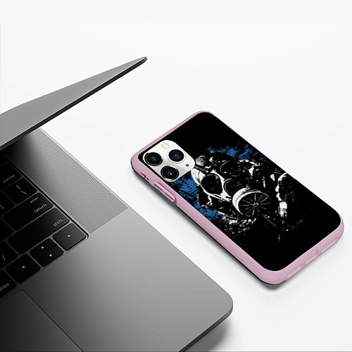 Чехол iPhone 11 Pro матовый Gas mask Stalker / 3D-Розовый – фото 3