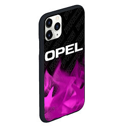 Чехол iPhone 11 Pro матовый Opel pro racing: символ сверху, цвет: 3D-черный — фото 2