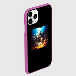 Чехол iPhone 11 Pro матовый Джизус - дух мира, цвет: 3D-фиолетовый — фото 2