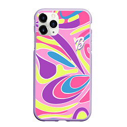 Чехол iPhone 11 Pro матовый Barbie Totally Hair - ретро костюм, цвет: 3D-светло-сиреневый