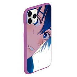 Чехол iPhone 11 Pro матовый Синяя тюрьма: Блю Лок, цвет: 3D-фиолетовый — фото 2