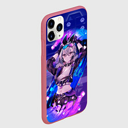 Чехол iPhone 11 Pro матовый Серебряный Волк стар рейл, цвет: 3D-малиновый — фото 2