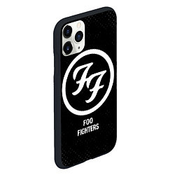 Чехол iPhone 11 Pro матовый Foo Fighters glitch на темном фоне, цвет: 3D-черный — фото 2
