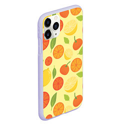 Чехол iPhone 11 Pro матовый Цитрусовый рай, цвет: 3D-светло-сиреневый — фото 2