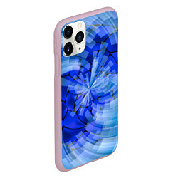 Чехол iPhone 11 Pro матовый Геометрическое цунами, цвет: 3D-розовый — фото 2