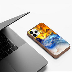Чехол iPhone 11 Pro матовый Сгущение туч, цвет: 3D-коричневый — фото 2