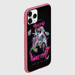 Чехол iPhone 11 Pro матовый Blackpink k-pop group, цвет: 3D-малиновый — фото 2