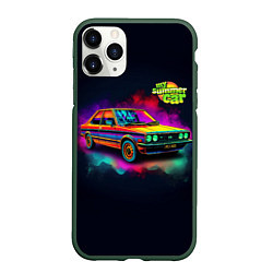 Чехол iPhone 11 Pro матовый My summer car Toyota Corolla E80 Bright, цвет: 3D-темно-зеленый