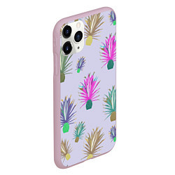 Чехол iPhone 11 Pro матовый Агава ютская - растение кактус, цвет: 3D-розовый — фото 2