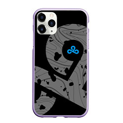 Чехол iPhone 11 Pro матовый Форма Cloud 9 black, цвет: 3D-светло-сиреневый