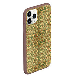 Чехол iPhone 11 Pro матовый Средневековый узор, цвет: 3D-коричневый — фото 2