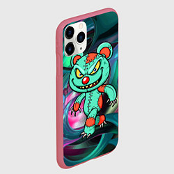 Чехол iPhone 11 Pro матовый Кровожадный мишутка-вуду, цвет: 3D-малиновый — фото 2