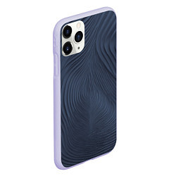 Чехол iPhone 11 Pro матовый Фантазия антрацит, цвет: 3D-светло-сиреневый — фото 2
