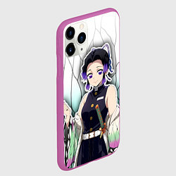Чехол iPhone 11 Pro матовый Шинобу кочо - столп бабочки, цвет: 3D-фиолетовый — фото 2