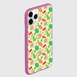 Чехол iPhone 11 Pro матовый Овощной рецепт, цвет: 3D-фиолетовый — фото 2