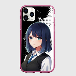 Чехол iPhone 11 Pro матовый Звездное дитя - аканэ, цвет: 3D-малиновый