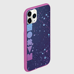 Чехол iPhone 11 Pro матовый Все равно, цвет: 3D-фиолетовый — фото 2