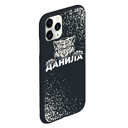 Чехол iPhone 11 Pro матовый Данила зубастый волк, цвет: 3D-черный — фото 2