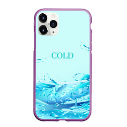 Чехол iPhone 11 Pro матовый Cold, цвет: 3D-фиолетовый