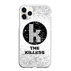 Чехол iPhone 11 Pro матовый The Killers с потертостями на светлом фоне, цвет: 3D-белый