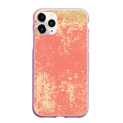 Чехол iPhone 11 Pro матовый Crema pattern, цвет: 3D-розовый