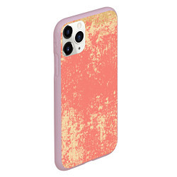 Чехол iPhone 11 Pro матовый Crema pattern, цвет: 3D-розовый — фото 2