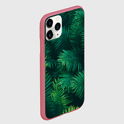 Чехол iPhone 11 Pro матовый Множество папоротников, цвет: 3D-малиновый — фото 2