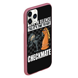 Чехол iPhone 11 Pro матовый Checkmat от ниндзя, цвет: 3D-малиновый — фото 2