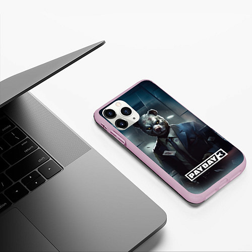 Чехол iPhone 11 Pro матовый Payday 3 bear / 3D-Розовый – фото 3